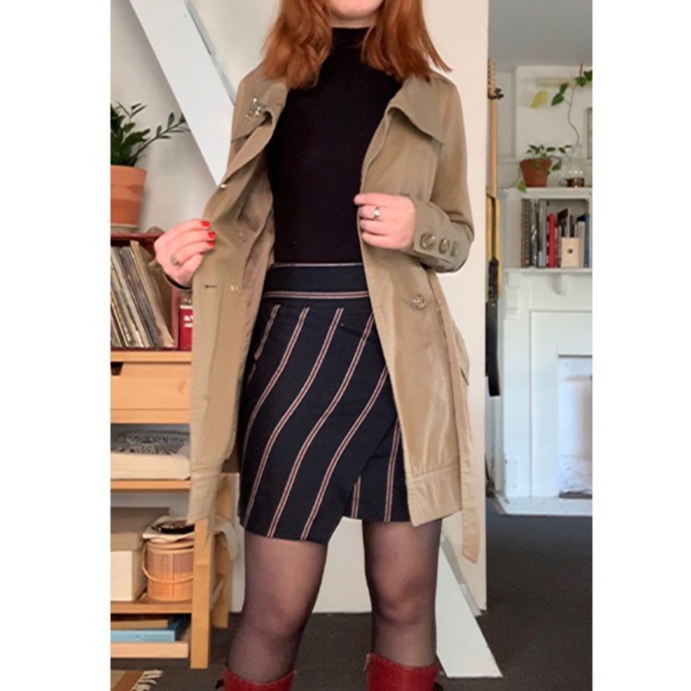 Striped mini-skirt